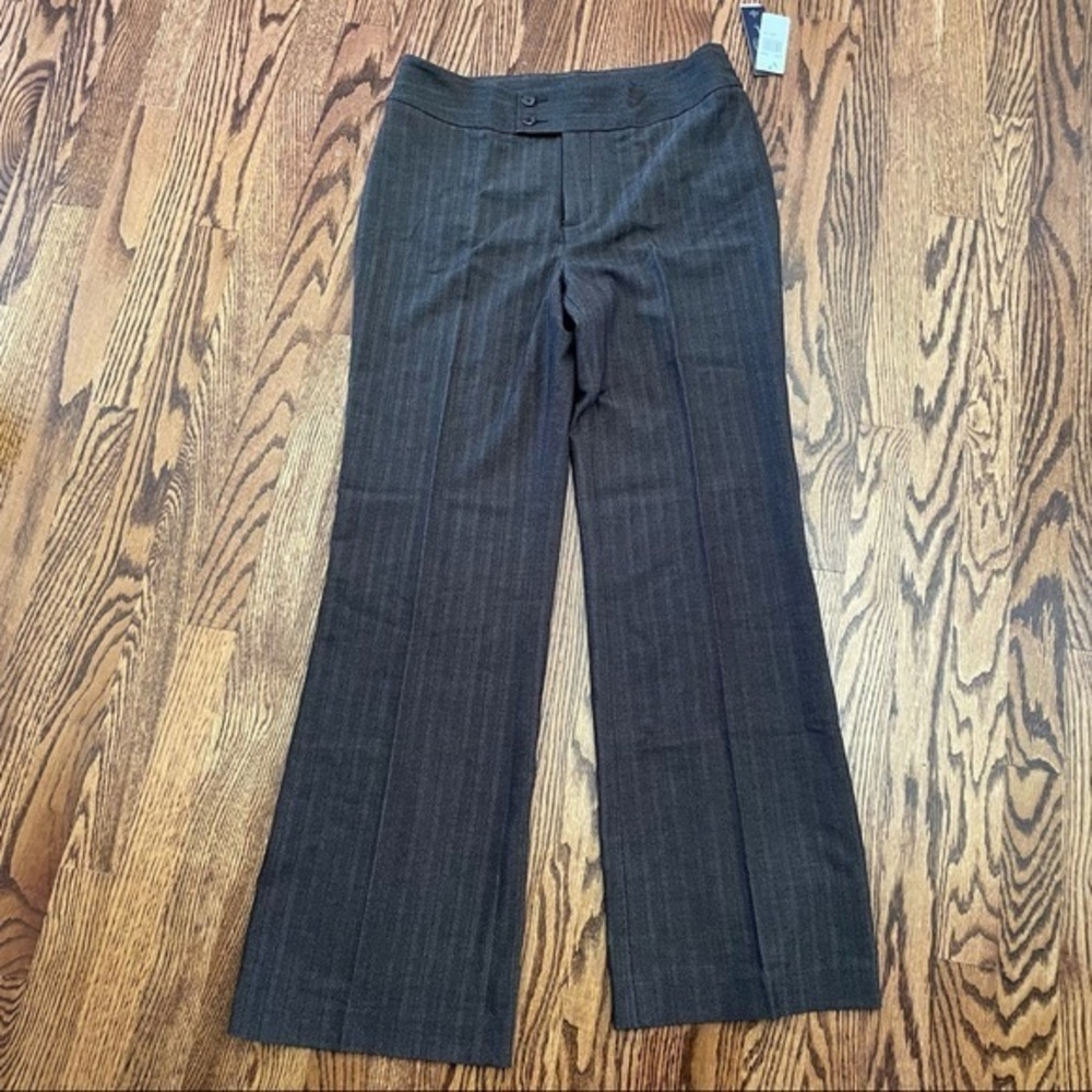 NYDJ brown stretch trouser pants size 10 NWT
